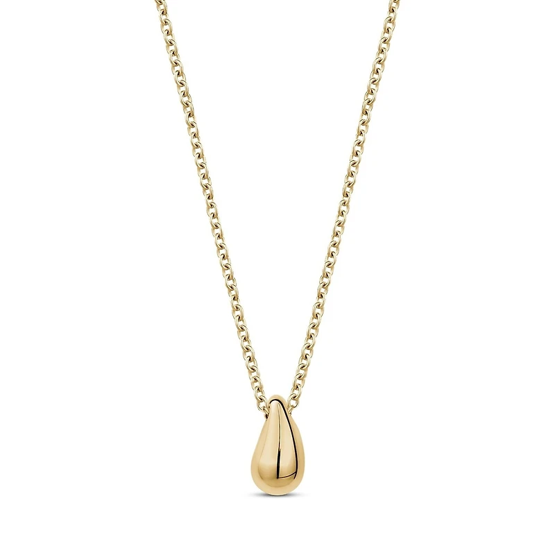 Collier avec Pendentif Larme en Acier Inoxidable Doré - 17