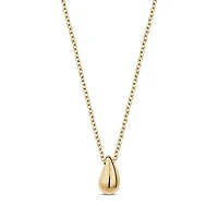 Collier avec Pendentif Larme en Acier Inoxidable Doré - 17
