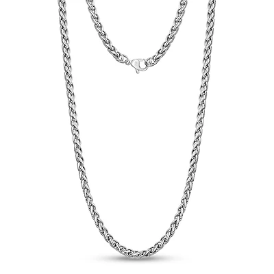 Chaîne à Maillons de Blé de 4mm en Acier Inoxidable - 24