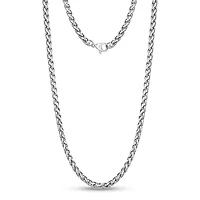 Chaîne à Maillons de Blé de 4mm en Acier Inoxidable - 24