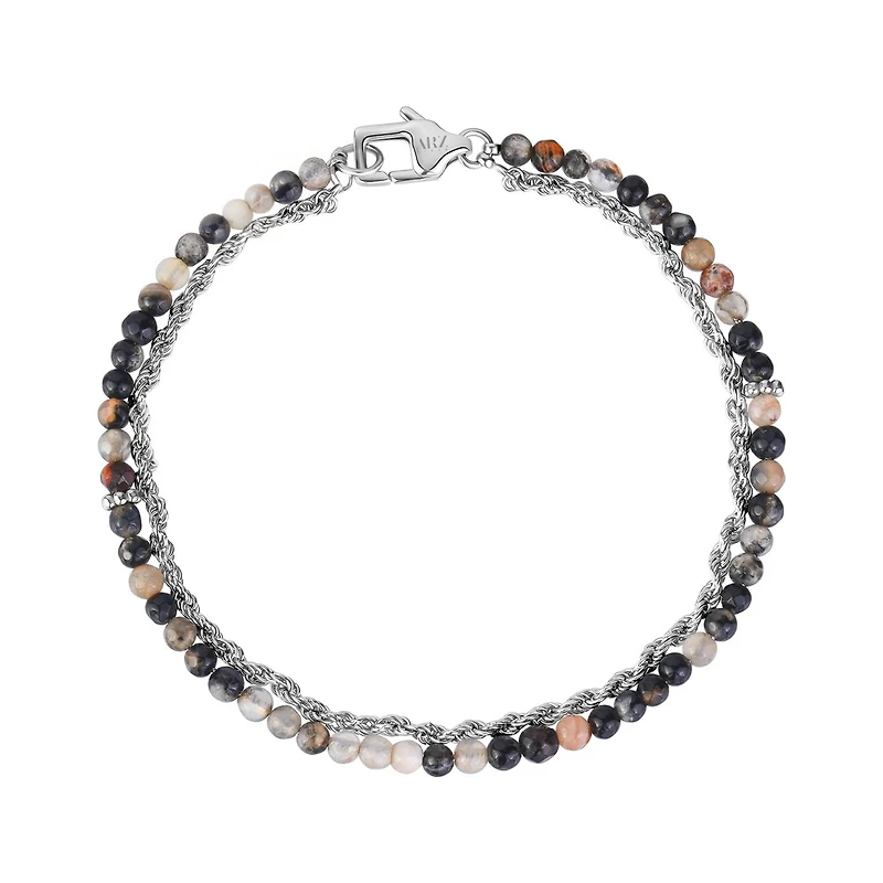 Earth and Steel Link Bracelet - 8.5