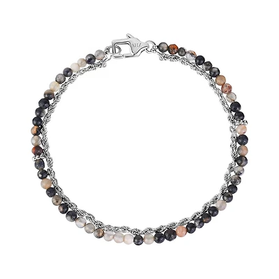 Earth and Steel Link Bracelet - 8.5