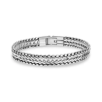 Bracelet Tressé en Acier Inoxydable - 8.5