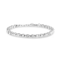 Bracelet avec Billes Polies en Acier Inoxydable - 8.5