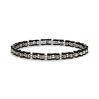 Bracelet Deux-Tons à Maillons de Vélo 6mm en Acier Inoxydable - 8.5