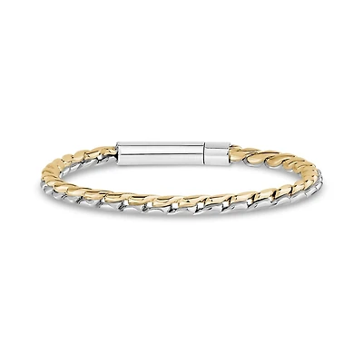 Bracelet Deux-Tons en Acier Inoxydable - 8.5