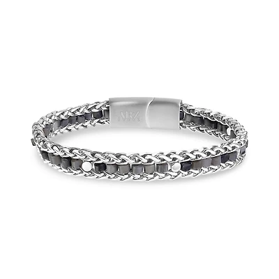 Bracelet À Maillons de Blé en Acier Inoxydable - 8.5