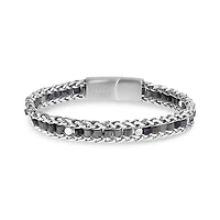 Bracelet À Maillons de Blé en Acier Inoxydable - 8.5