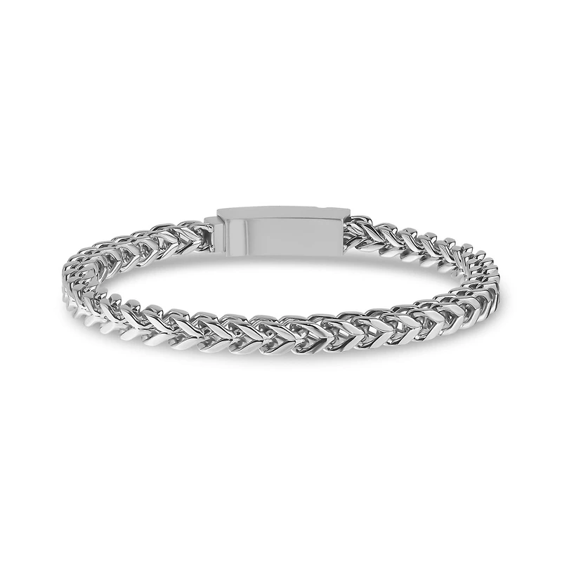 Bracelet à Maillons Franco de 5mm en Acier Inoxydable - 8.5