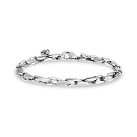Bracelet Audacieux et Élégant de 4mm en Acier Inoxidable. Color: blanc | Doucet Latendresse