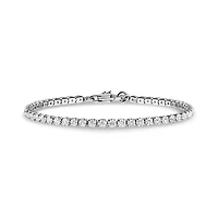 Bracelet Tennis Règlable de 2.5mm en Acier Inoxidable. Color: blanc | Doucet Latendresse