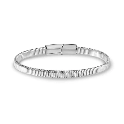 Bracelet Tubogas de 7mm en Acier Inoxydable - 8.5