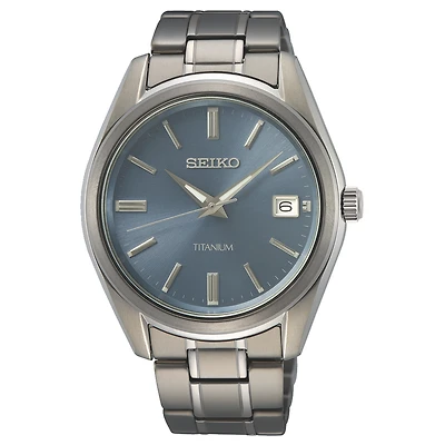 Montre Seiko SUR371 avec Bracelet et Boitier en Titane - 40.2mm | Doucet Latendresse