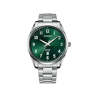 Montre Citizen Quartz à Cadran Vert avec Bracelet et Boitier en Acier Inoxydable - 43mm | Doucet Latendresse