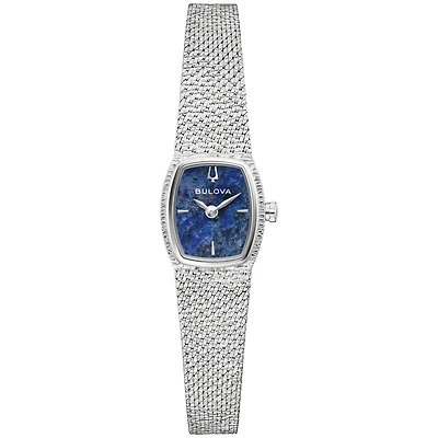 Montre Bulova Goddess of Time Sodalite avec Bracelet et Boitier en Acier Inoxydable - 17mm | Doucet Latendresse