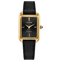 Montre Citizen Eco Dress Classic avec Bracelet en Cuir et Boitier en Acier Inoxydable - 23.5mm | Doucet Latendresse