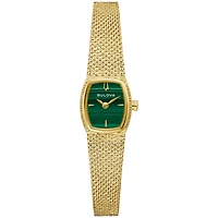 Montre Bulova Goddess of Time Malachite avec Bracelet et Boitier en Acier Inoxydable - 17mm | Doucet Latendresse