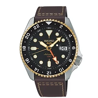 Montre Seiko SSK036 avec Bracelet en Cuir et Boitier en Acier Inoxydable - 42.5mm | Doucet Latendresse