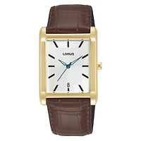 Montre Lorus RH940RX9 avec Boitier en Acier Inoxydable et Bracelet en Cuir - 29mm | Doucet Latendresse