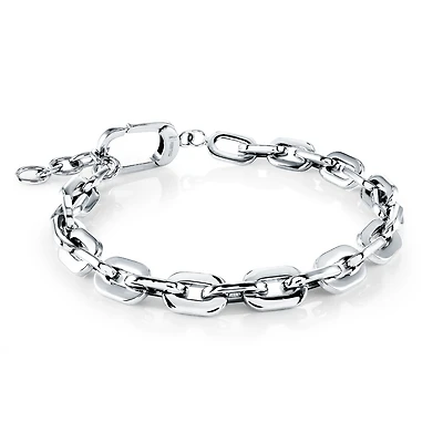 Bracelet à Maillons Ovales de 6mm en Acier Inoxydable - 6