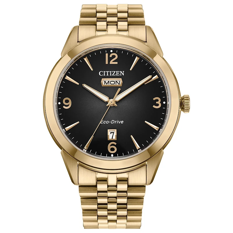 Citizen Eco-Drive Watch Rolan with Stainless Steel Bracelet and Case - 40.5mm | Doucet Latendresse