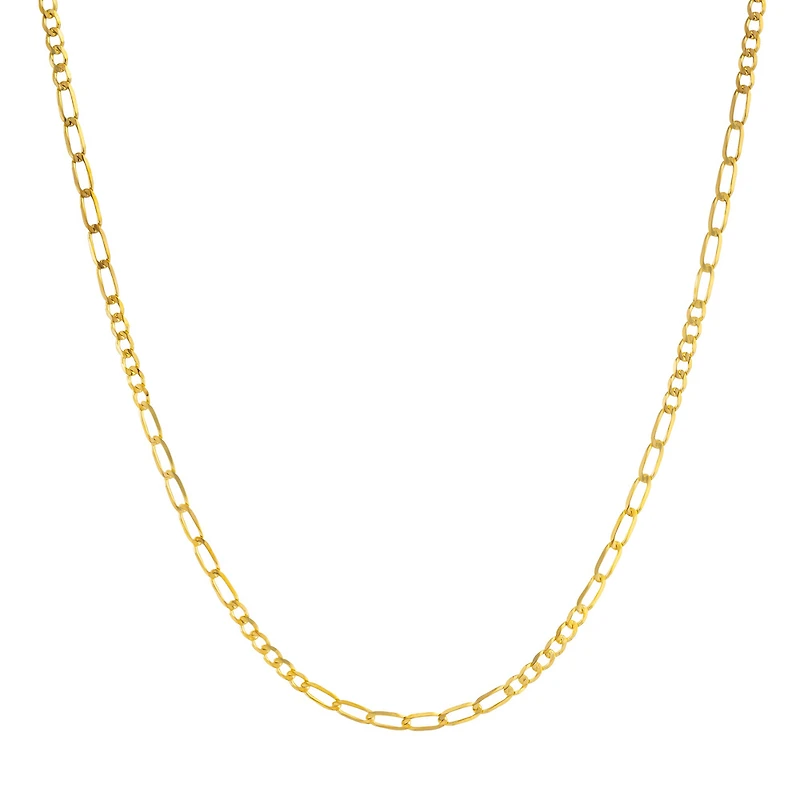 Chaîne Figaro en Or 10k - 20