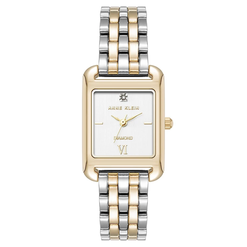 Anne Klein Watch AK-5061SVTT with Stainless Steel Case and Bracelet - 23mm | Doucet Latendresse