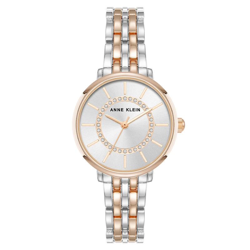 Anne Klein Watch AK-5307SVRT with Stainless Steel Case and Bracelet - 30mm | Doucet Latendresse