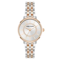 Anne Klein Watch AK-5307SVRT with Stainless Steel Case and Bracelet - 30mm | Doucet Latendresse