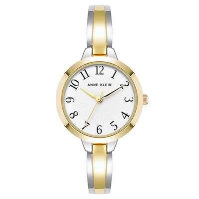 Anne Klein Watch AK-4181WTTT with Stainless Steel Case and Bracelet - 30mm | Doucet Latendresse