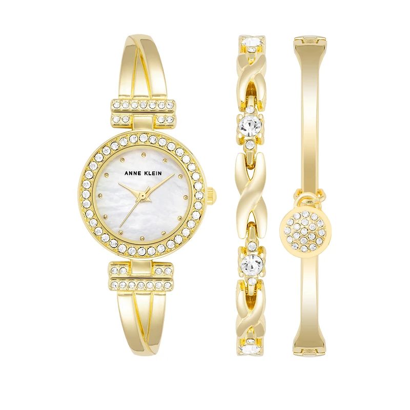 Anne Klein Watch AK-1868GBST with Stainless Steel Case and Bracelet - 24mm | Doucet Latendresse