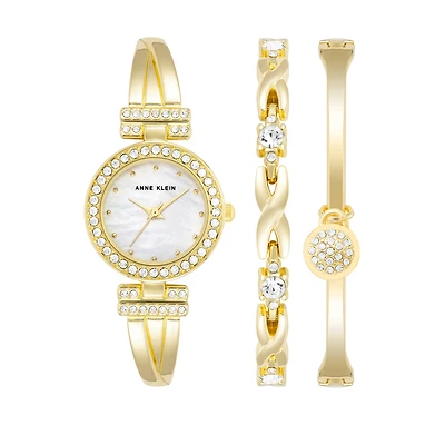 Anne Klein Watch AK-1868GBST with Stainless Steel Case and Bracelet - 24mm | Doucet Latendresse