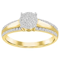 10K Gold Ring Set with Diamonds