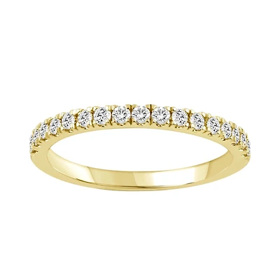 10k Gold Semi-Eternity Ring Set with Lab-Grown Diamonds