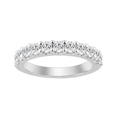 Bague Éternité en Argent Sertie de Diamants Cultivés Laboratoire