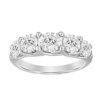 Ring Silver Set with Lab-Grown Diamonds