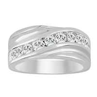 Ring Silver Set with Lab-Grown Diamonds