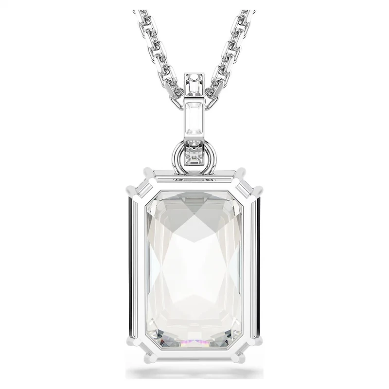Collier Millenia en Métal Rhodié avec Cristaux Swarovski - 65-75 cm. Color: blanc | Doucet Latendresse