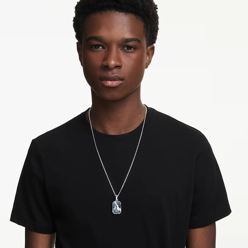 Collier Millenia en Métal Rhodié avec Cristaux Swarovski - 65-75 cm. Color: blanc | Doucet Latendresse