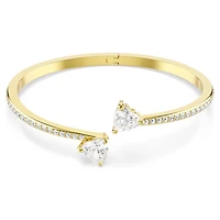 Bracelet-jonc Mesmera avec Coeurs Serti de Cristaux Swarovski. Color: jaune | Doucet Latendresse