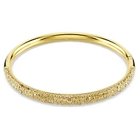 Dextera Bangle in Gold Plated Metal with Swarovski Crystals - 6.5
