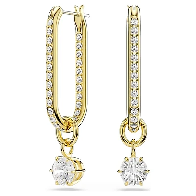 Boucles d’Oreilles Constella Plaqué Or serties de Cristaux Swarovski. Color: jaune | Doucet Latendresse