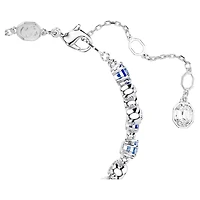 Bracelet Constella en Métal Rhodié Serti de Cristaux Swarovski Bleus. Color: blanc | Doucet Latendresse