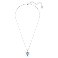 Collier Magic en Métal Rhodié avec Cristaux Swarovski Bleu - 43cm. Color: blanc | Doucet Latendresse
