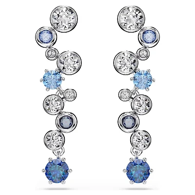 Constella Earrings with Mixed Cut Swarovski Crystals. Color: white | Doucet Latendresse