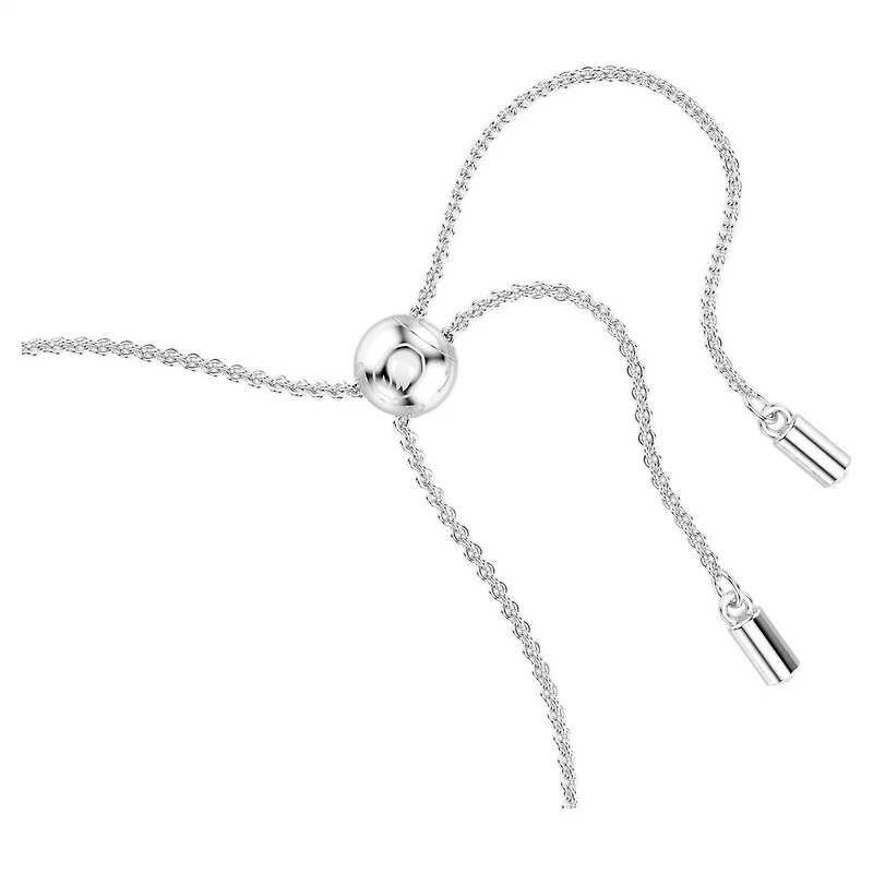 Magic Bracelet in Rhodium-Plated Metal with Blue Swarovski Crystals - 9.5