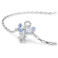 Bracelet Magic en Métal Rhodié avec Cristaux Swarovski Bleu en forme d'ange - 9.5