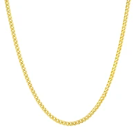 Chaine Gourmette en Or 10k - 4.5mm, 24