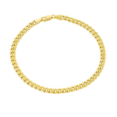 Bracelet à Chaine Gourmette en Or 10k - 8.5