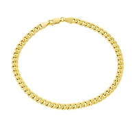 Bracelet à Chaine Gourmette en Or 10k - 8.5